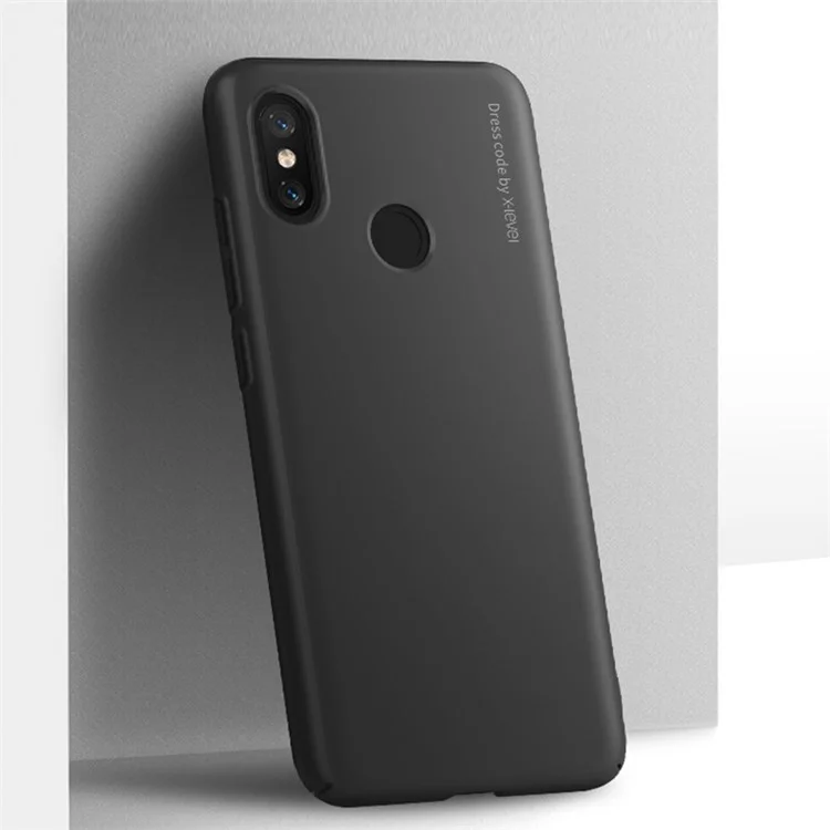 X-LEVEL Knight Series Matte Hard PC Back Phone Case for Xiaomi Mi 8 (6.21-inch) - Black