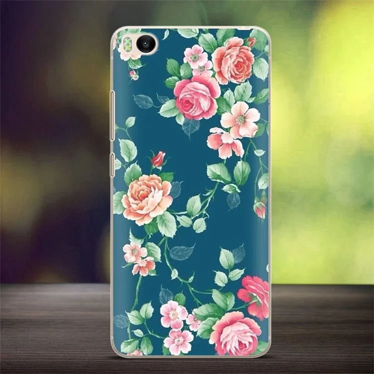 Softlyfit Embossing TPU Mobile Phone Cover for Xiaomi Mi 5s - Blooming Roses