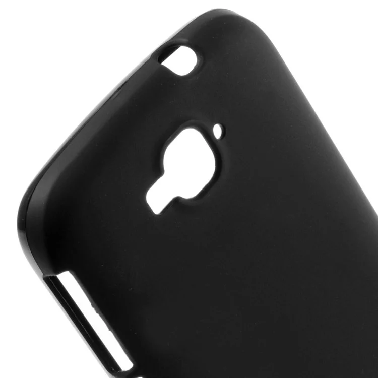Frosted TPU Gel Cover for Alcatel One Touch Pop C7 OT-7040E 7040A - Black