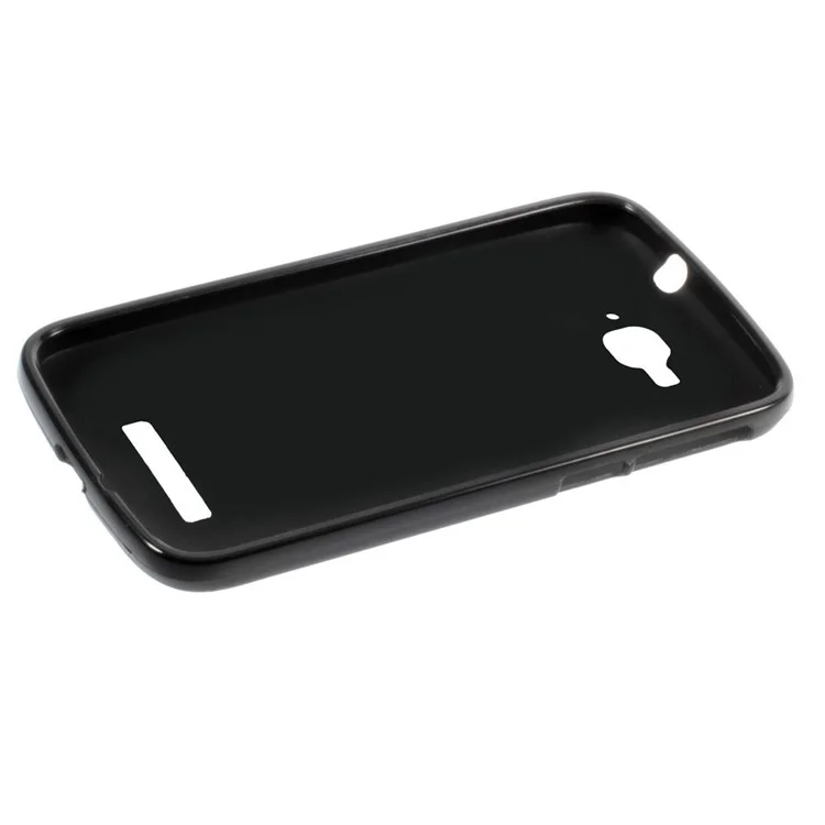Frosted TPU Gel Cover for Alcatel One Touch Pop C7 OT-7040E 7040A - Black