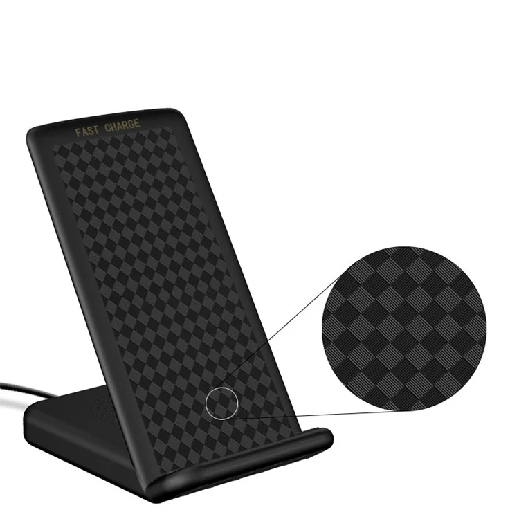 Multifunctional Ports Qi Wireless Charger Stand for iPhone Samsung LG Etc - Black