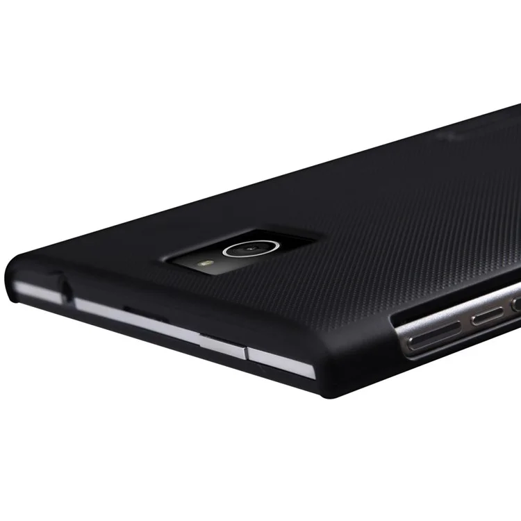 Black NILLKIN Super Frosted Shield PC Cover for BlackBerry Passport Q30 w/ Screen Protector