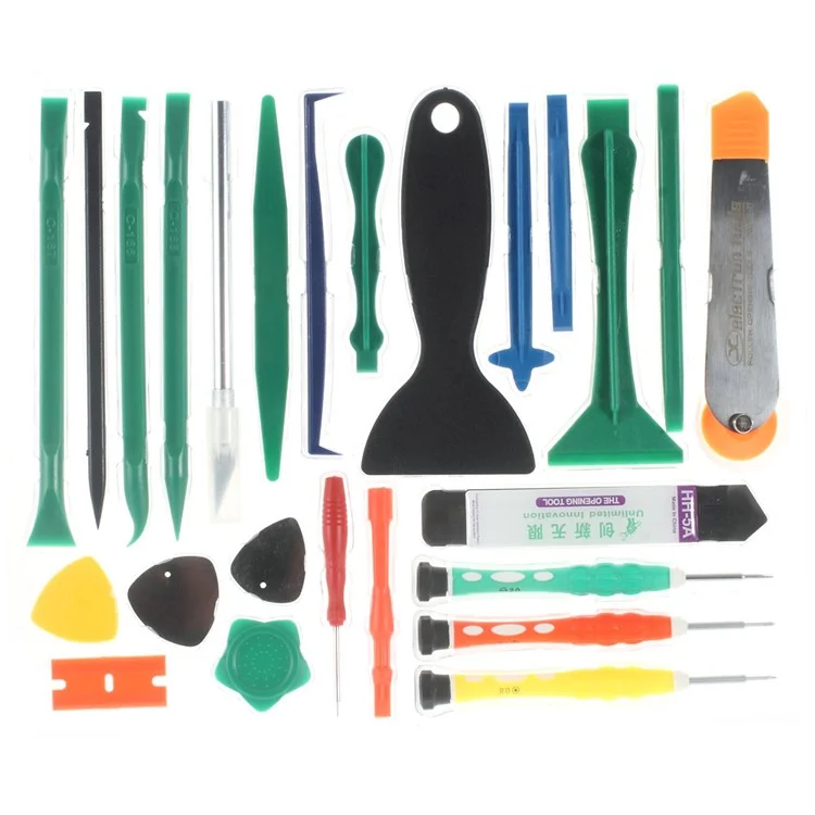 25 in 1 Tool Kit Screwdriver Spudger Pry Opening Tool for Mobile Phones Tablets