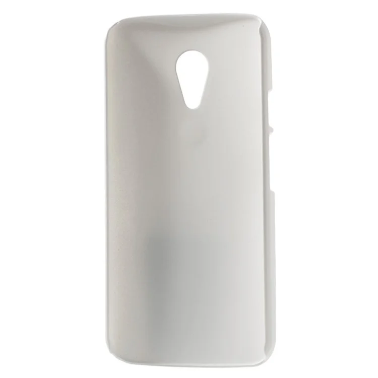 White Rubberized Plastic Hard Cover for Motorola Moto G2 G (2nd gen) XT1063 XT1072 / Dual SIM