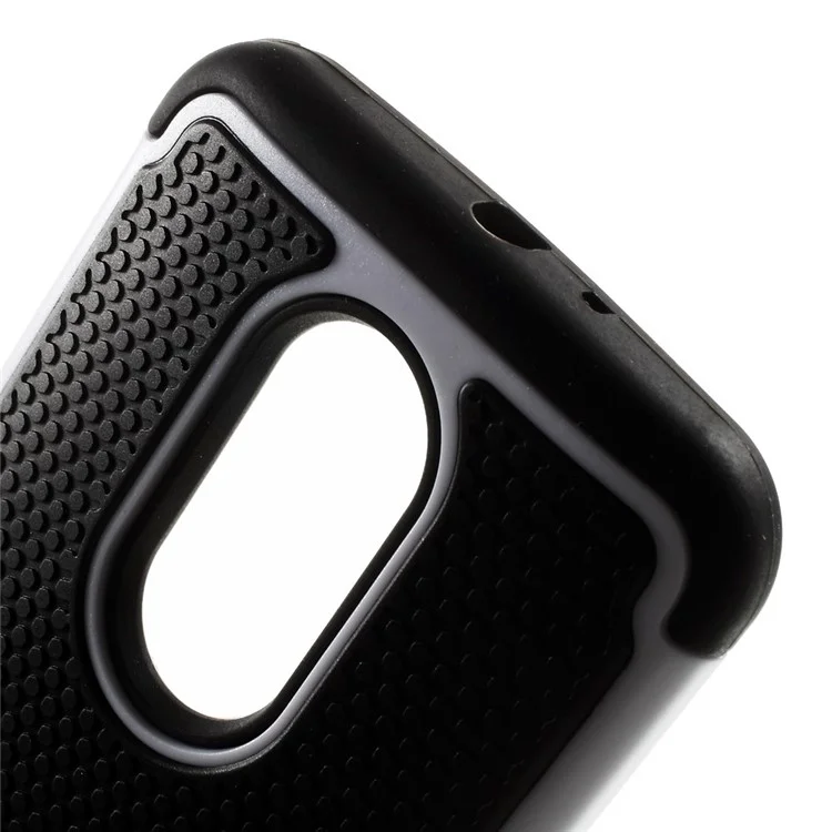 Football Grain PC + Silicone Hybrid Case for Motorola Moto X2 XT1097 X+1 - White