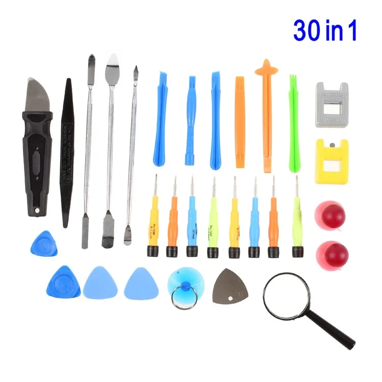 30-In-1 Professional Disassemble Repair Tool Kit for iPhone Samsung Sony