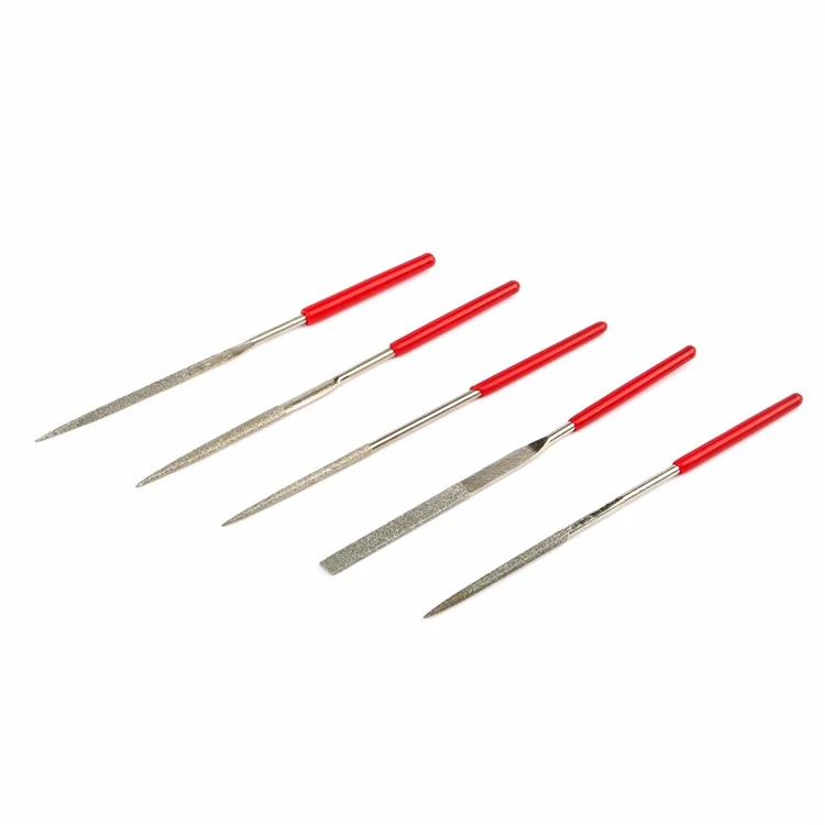 JAKEMY JM-FL1-1 5PCS/Lot Diamante Shaping Rasp Small Woodworking Rasp Half Round Triangular Flat Quartet