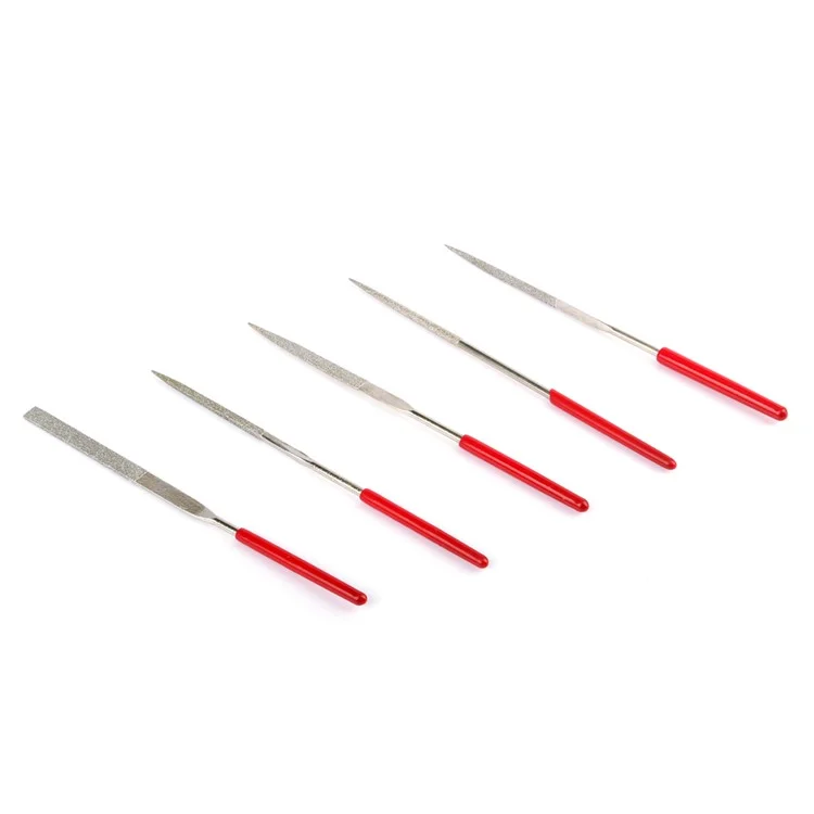 JAKEMY JM-FL1-1 5PCS/Lot Diamante Shaping Rasp Small Woodworking Rasp Half Round Triangular Flat Quartet