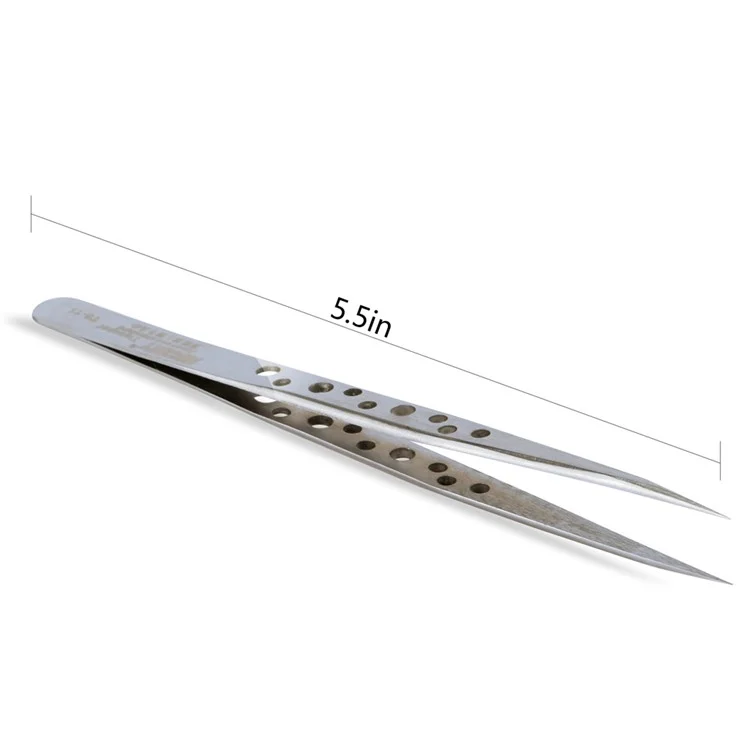JAKEMY T6-11 Anti-static Anti-magnetic Long Pointed Tip Tweezer