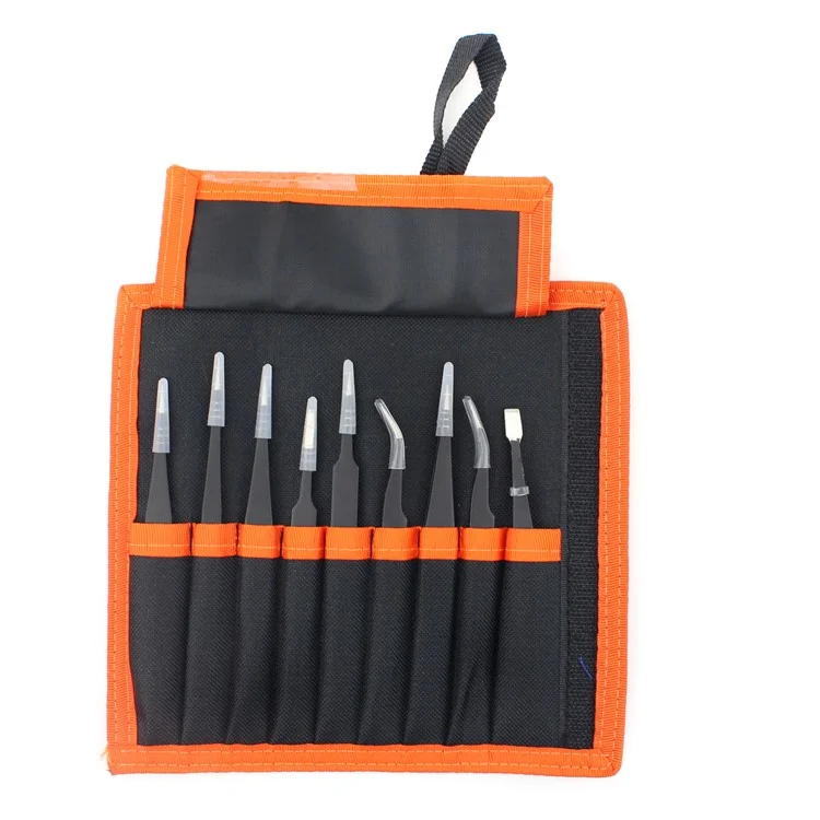 9-in-1 Professional Anti-static Tweezers Set