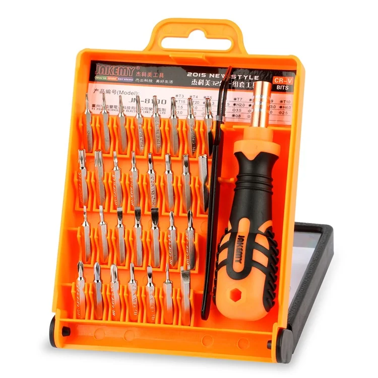 JAKEMY 32-IN-1 Kit D'outils De Tournevis De Matériel Professionnel (JM-8100)