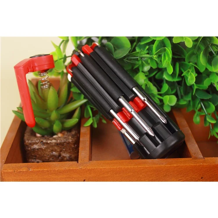 8 in 1 Multi Portable Screwdriver Tools Set with 6-LED Torch