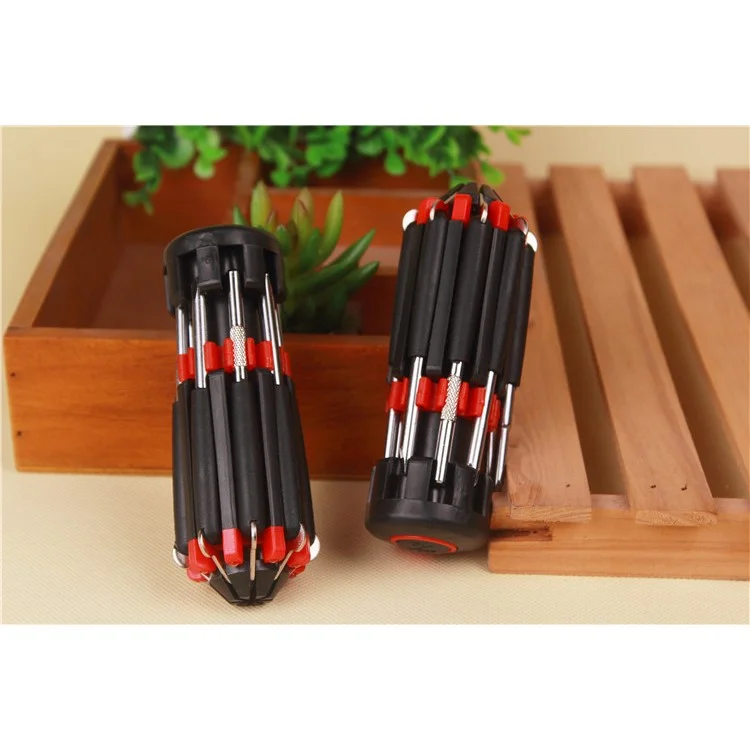 8 in 1 Multi Portable Screwdriver Tools Set with 6-LED Torch