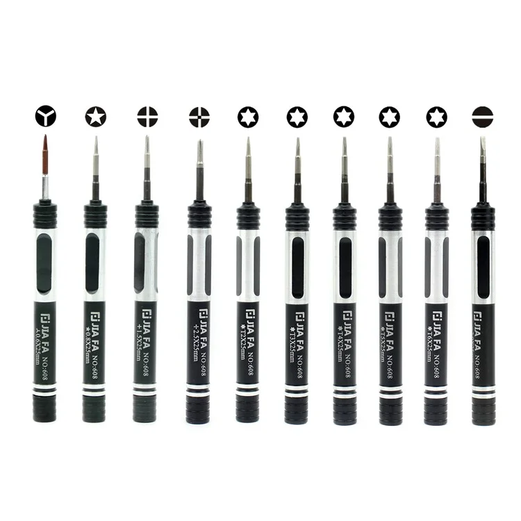 Ensemble d'outils de réparation 22-en-1 JF-8138 Professional Screwdriver Pry Disassemble Opening