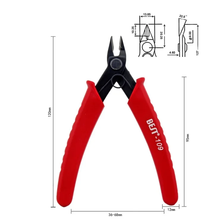 BEST BST-109 Electronic Copper Wire Cutting Cable Cutter Diagonal Pliers