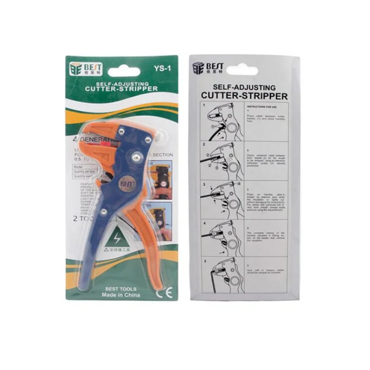 BEST BST-318 Multi Functional Tool Pliers Wire Stripper and Cutter BEST YS-1 Handhold Stripping Plier