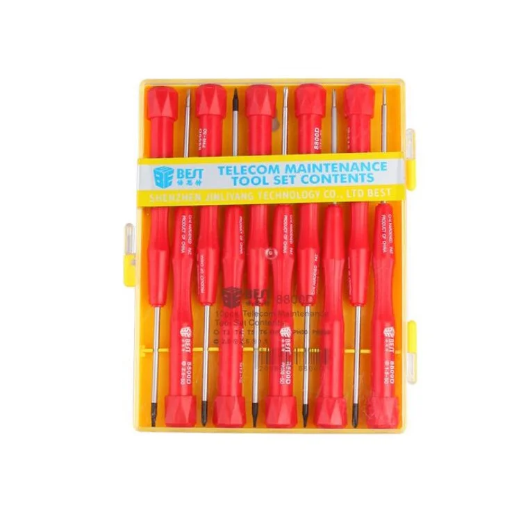 BEST BST-8800D 10-in-1 Anti-slip Multi-purpose Precision Screwdriver Set Tool