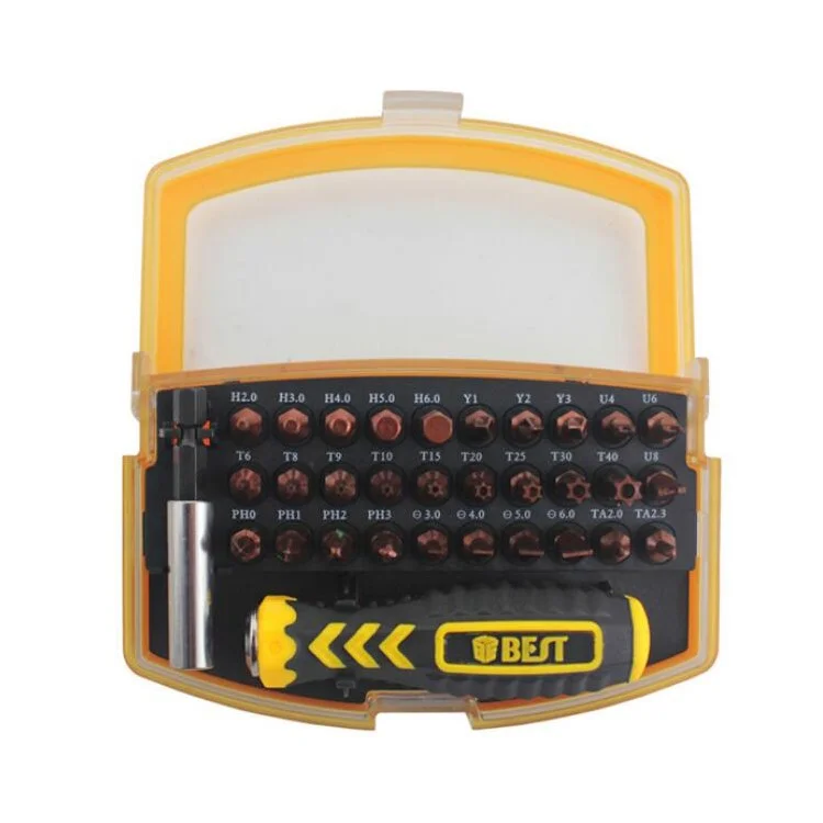 BEST BST-2166B 32 in 1 Interchangeable Precise Manual Screwdriver Set Multipurpose Repair Tools Kit