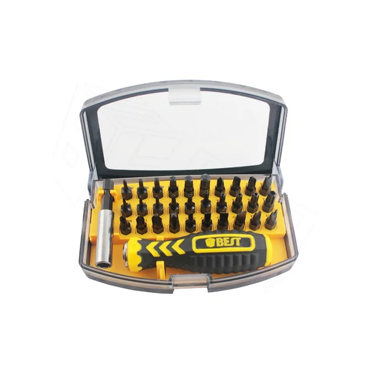 BEST BST-2166C 32 in 1 Interchangeable CR-V Bits Screwdriver Set Multipurpose Repair Tools Kit