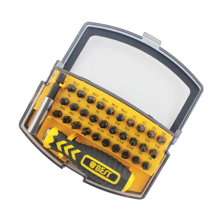 BEST BST-2166C 32 in 1 Interchangeable CR-V Bits Screwdriver Set Multipurpose Repair Tools Kit