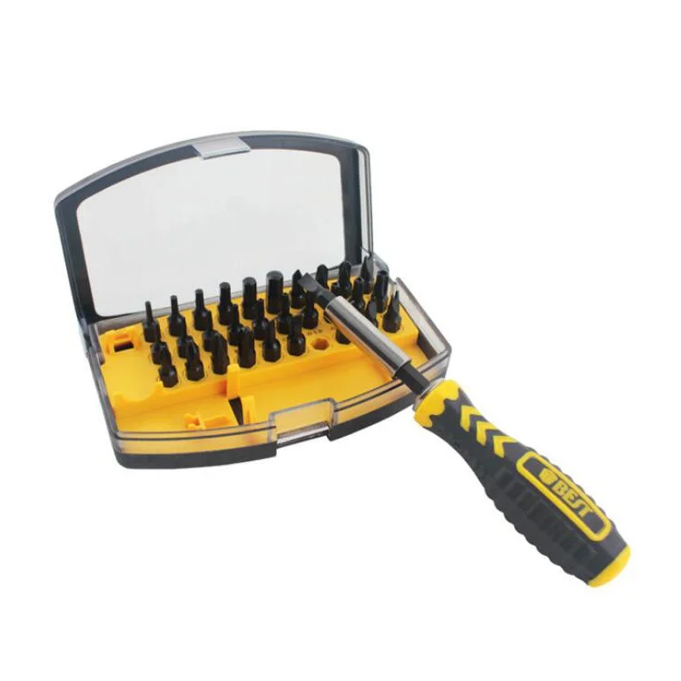 BEST BST-2166C 32 in 1 Interchangeable CR-V Bits Screwdriver Set Multipurpose Repair Tools Kit