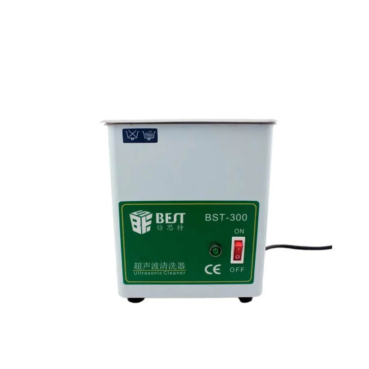BEST BST-300 110V 50W Stainless Steel Ultrasonic Cleaner Ultrasonic Cleaning Machine Capacity 1.8L - EU Plug