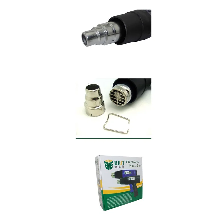 BEST BST-8016 1600W 3A Adjustable Temperature Electronic Heat Gun for Crafts, Shrink Tubing, Repair - 110V / EU Plug