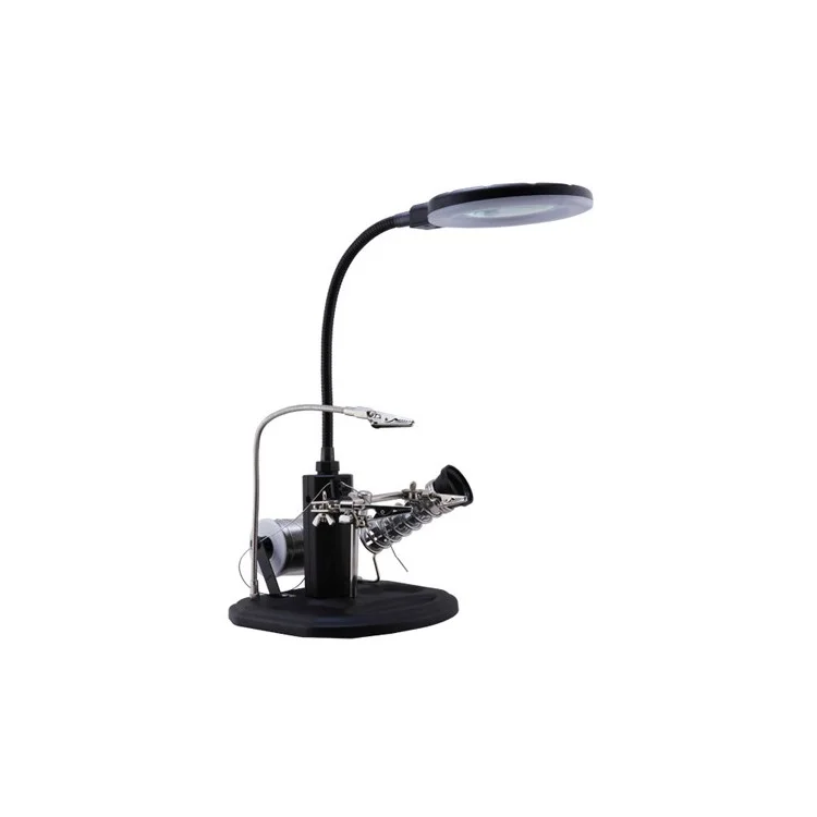 BEST BST-308L Lámpara LED Lupa 2.5X/4X con Pinzas
