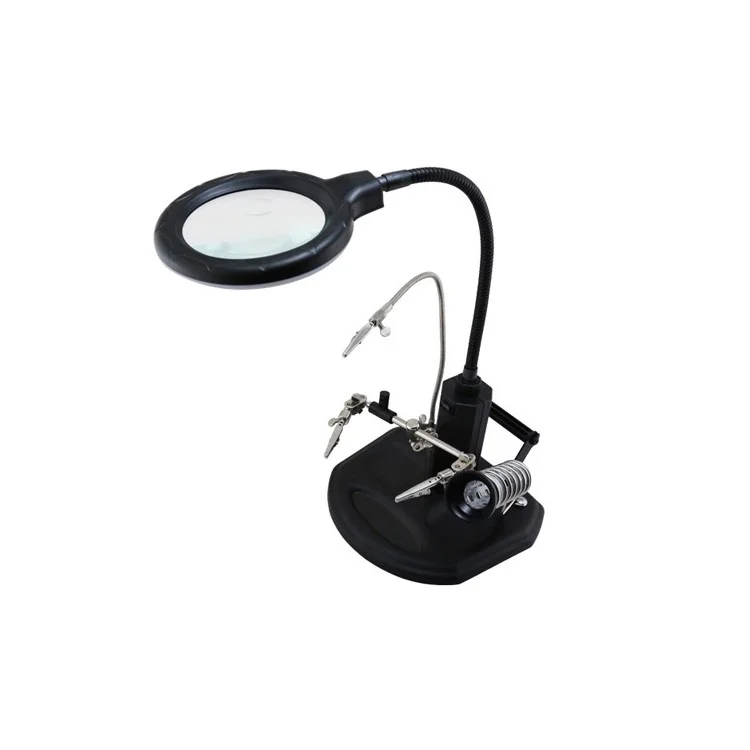 BEST BST-308L LED Lamp 2.5X/4X Magnifying Glass with Clips