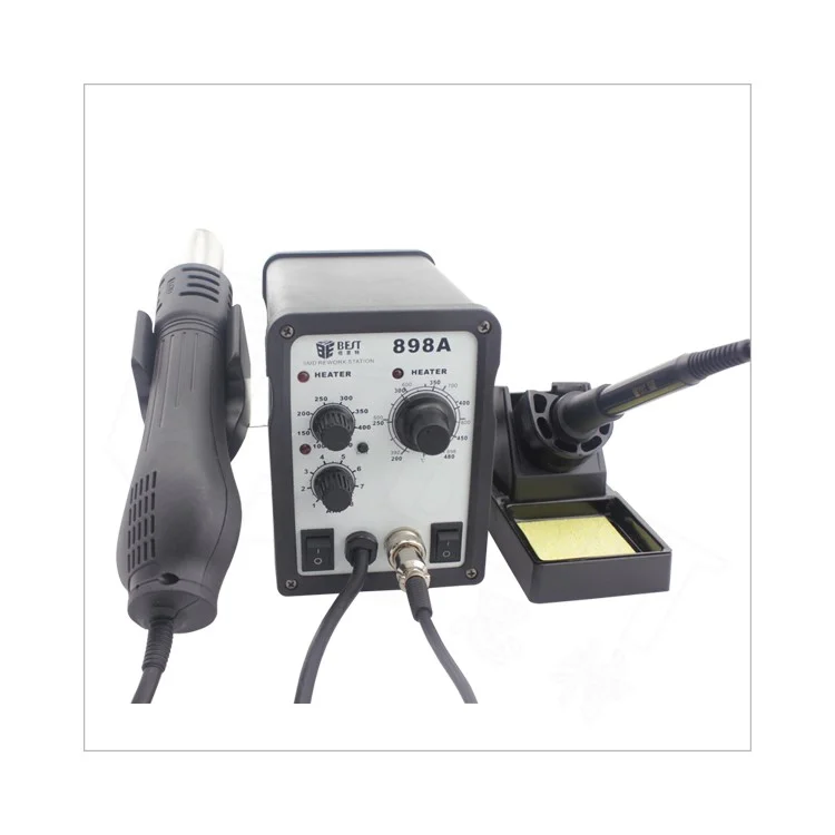 BEST BST-898A 2 in 1 700W Helical Wind Unleaded Hot Air Gun + Soldering Station - 110V