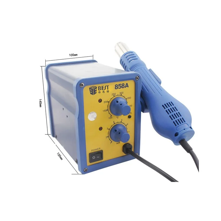 BEST BST-858A Lead-free Hot Air Soldering Gun SMD Rework Station - 110V