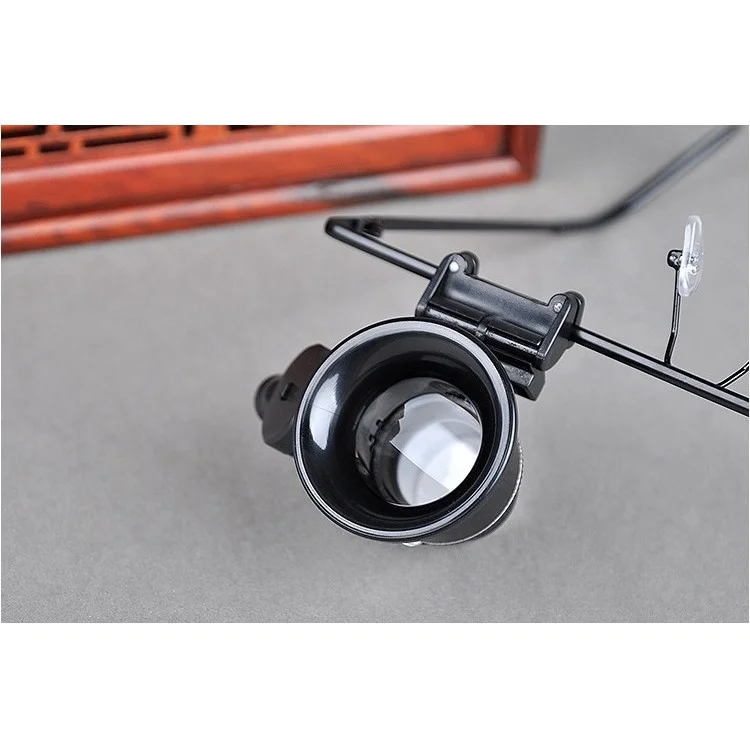 Monocle 20X Magnifier Eyewear Style Magnifier with LED Light