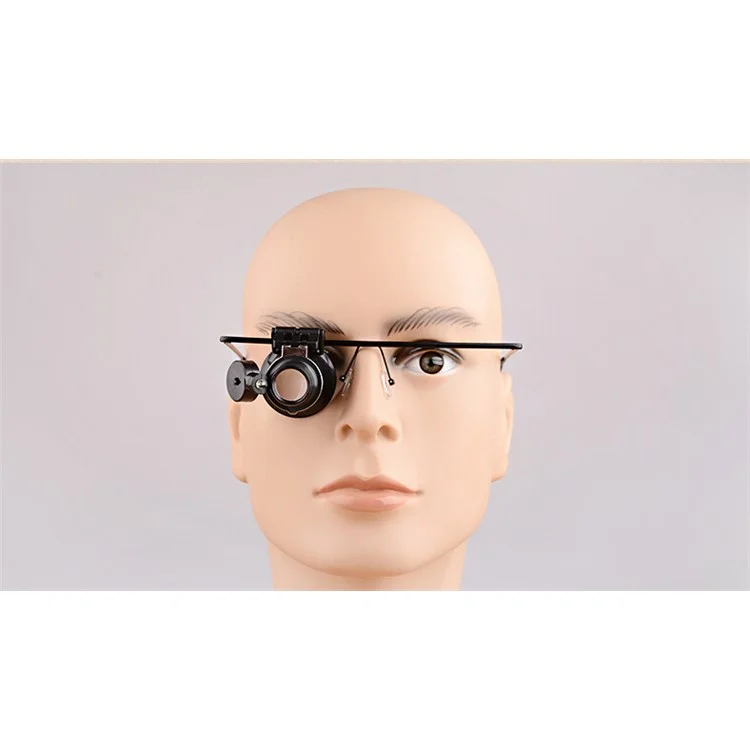 Monocle 20X Magnifier Eyewear Style Magnifier with LED Light