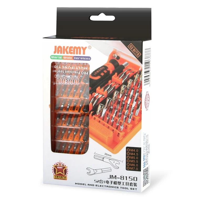 JAKEMY JM-8150 52-in-1 Professional Precise Screwdriver Set Multi-functional Repair Tools Kit