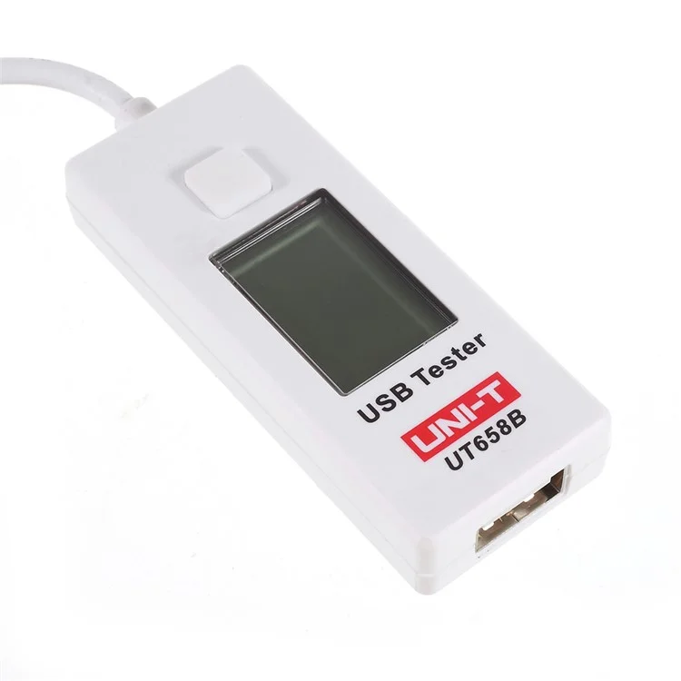 UNI-T UT658B USB LCD Digital Tester Mobile Detector de Energia Tensão Corrente Medidor