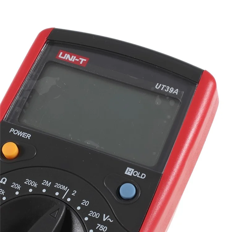 UNI-T UT39A LCD Digital Multimeter AC/DC Voltage Current Resistance Tester with kickstand