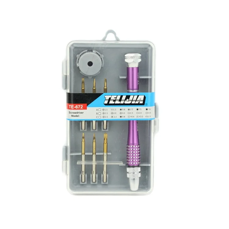 TE-967A 8-in-1 Precision Handle Screwdrivers Repair Tools Set