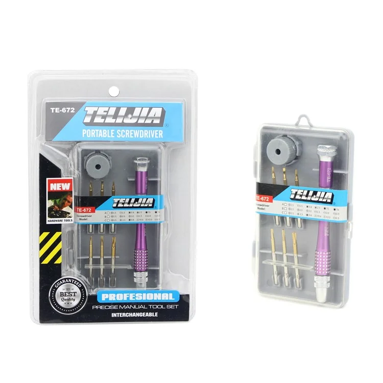 TE-967A 8-in-1 Precision Handle Screwdrivers Repair Tools Set