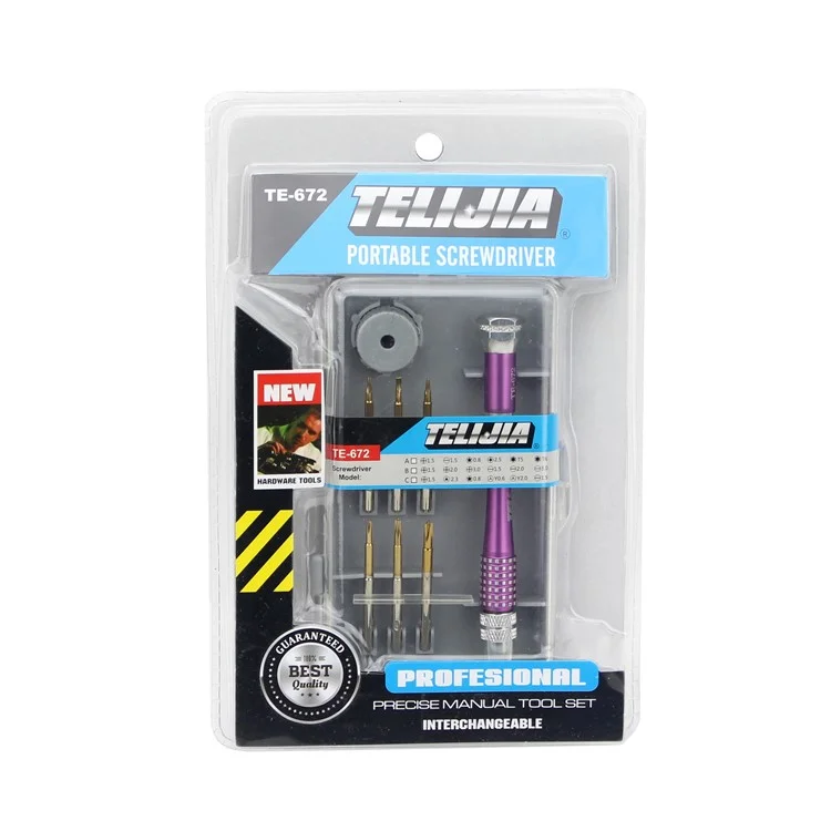 TE-967A 8-in-1 Precision Handle Screwdrivers Repair Tools Set