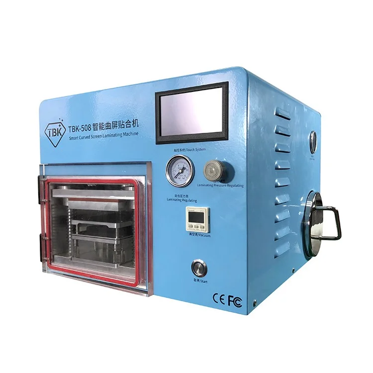 TBK-508 Professional Smart Curved Screen Laminating Bubble Removing Machine Built-in Vacuum Pump 110V - US Plug