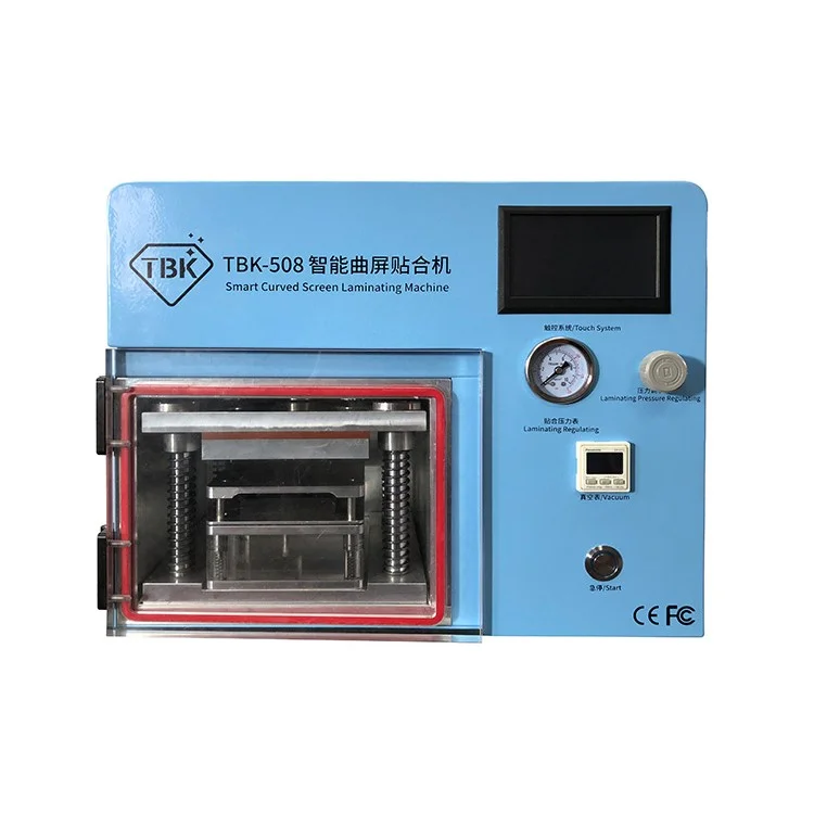 TBK-508 Professional Smart Curved Screen Laminating Bubble Removing Machine Built-in Vacuum Pump 110V - US Plug