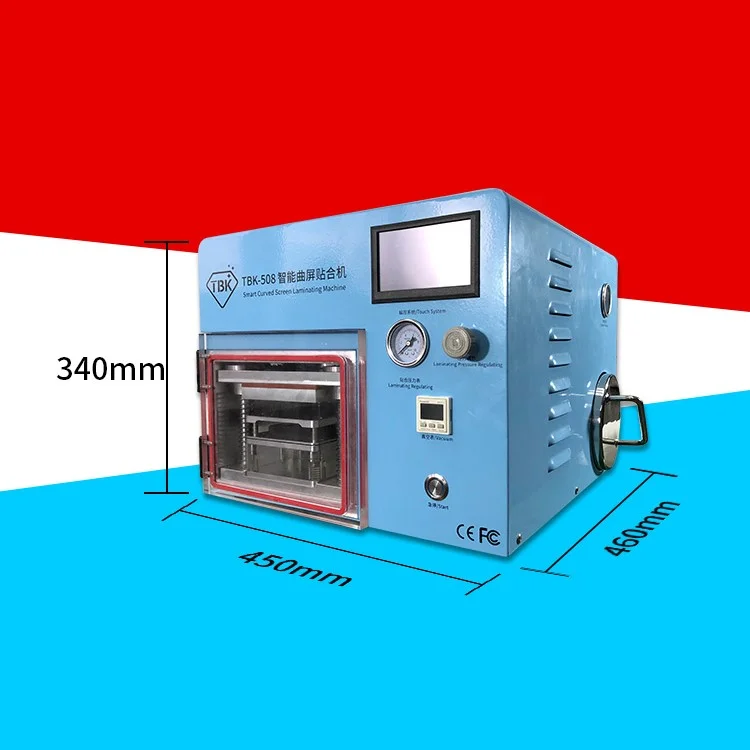 TBK-508 Smart Curved Screen Laminating Bubble Removing Machine Built-in Vacuum Pump 220V - EU Plug