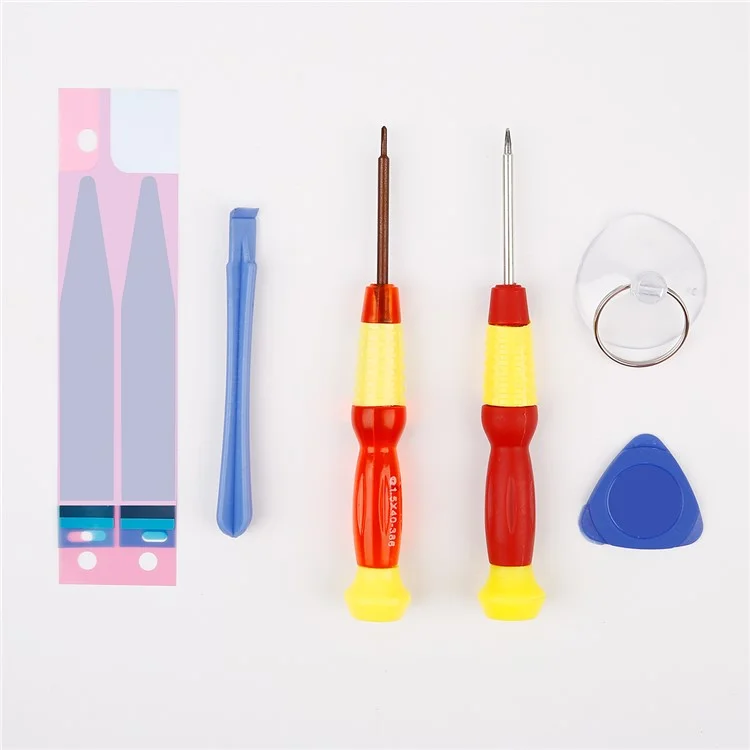 6-in-1 Battery Adhesive Sticker Screwdriver Repair Tool Set for iPhone 6s Plus / 6 Plus