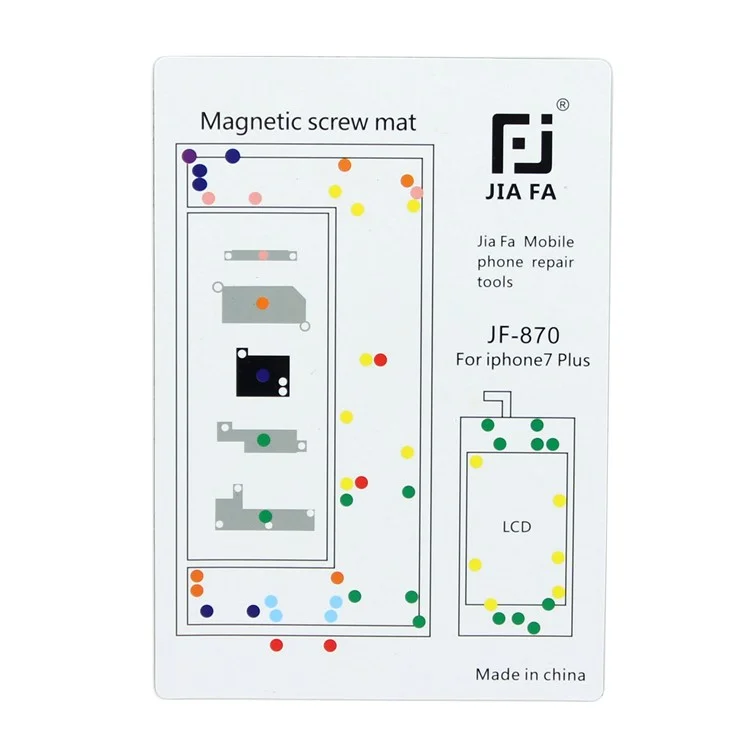 Strumento di Riparazione Del Telefono Cellulare Per Tappetino a Vite Magnetico JF-870 Per Iphone 7 Più 5,5 Pollici