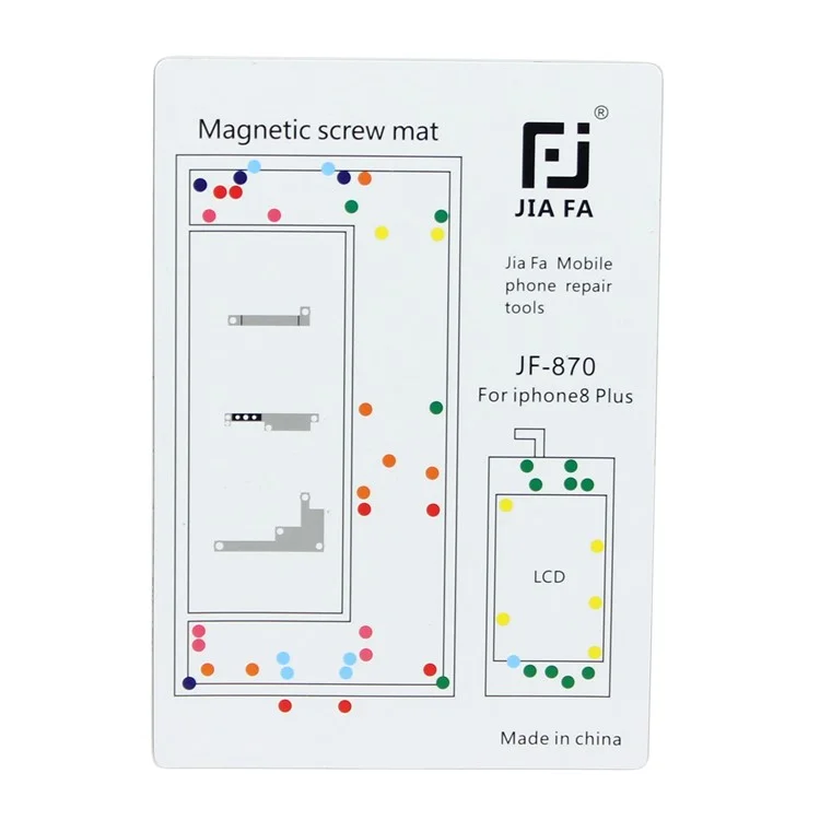 JF-870 Magnetische Schraube Pad Mobiltelefon Reparaturwerkzeug Für IPhone 8 Plus