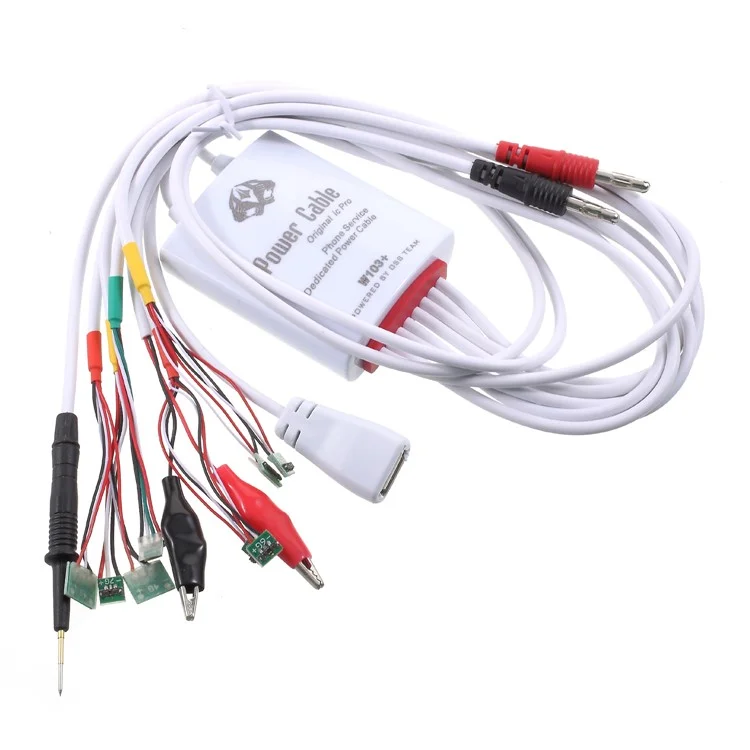 W103+ Professional Repair Dedicated Power Cable for iPhone X / 8 / 8 Plus / 7 / 7 Plus / 6s Plus / 6s / 6 Plus / 6 / SE / 5S / 5 / 5C / 4S / 4