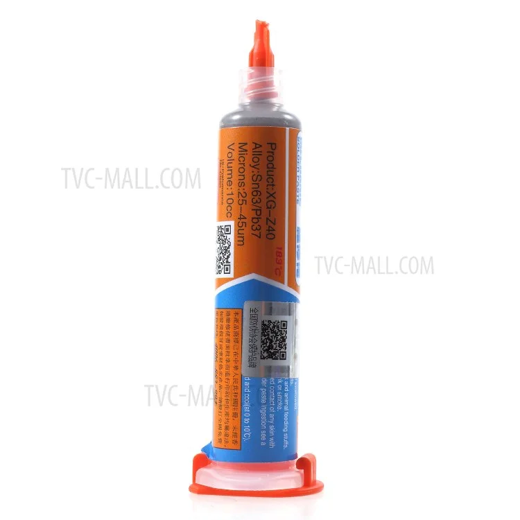 MECHANIC XG-Z40 10cc Needle Shaped Solder Tin Cream BGA Paste Flux Sn63/Pb37 for PCB SMD