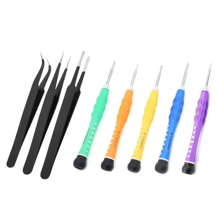 JF-8172 17-in-1 5 Screwdrivers Tweezers Pry Opening Tool Kit for iPhone Maintenance