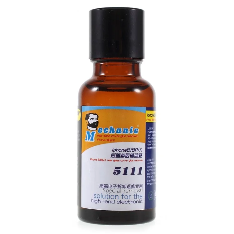 MECHANIC 5111 Real Glass Cover LOCA UV Glue Remover for iPhone X/8 Plus/8