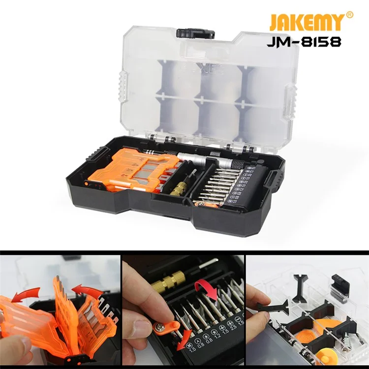 Jakemy JM-8158 34 Dans 1 Couteau Scalpel Outils Multifonctions Set Art Stylo Couteau Couteau Couteau De Précision